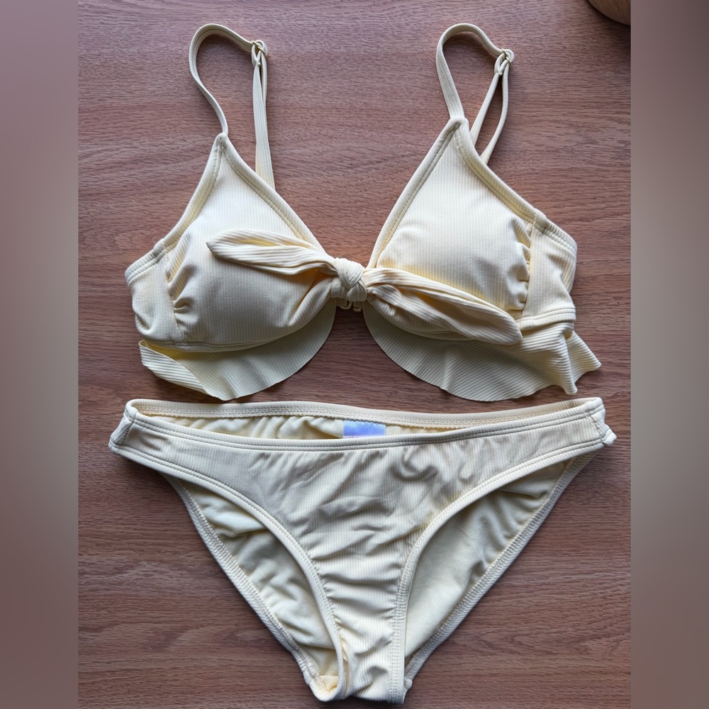 XHILARATION Yellow Bikini Set